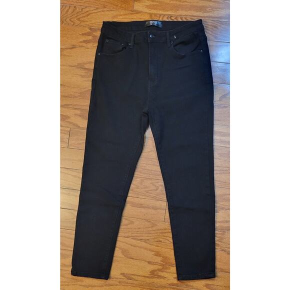 Monkey Ride Jeans Size Juniors Size 15/32 Ankle Straight Mid Rise Black Denim - Picture 16 of 16